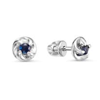 Серьги из белого золота с сапфиром V44172511000