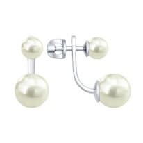 Серьги из серебра с жемчугом