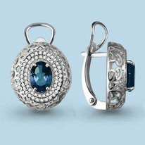 Серьги, артикул LV4444008А, серебро