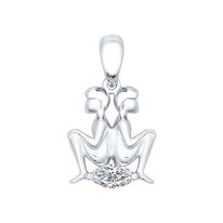 Кулон из серебра «Знак зодиака Близнецы»