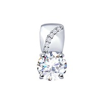 Подвеска из серебра со Swarovski Zirconia