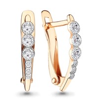 Серьги, артикул LV46154А, золото