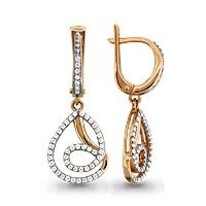 Серьги, артикул LV41923А, золото