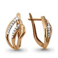 Серьги из золота, артикул LV41508А