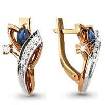 Серьги, артикул LV940090К, золото