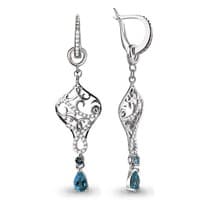 Серьги, серебро, артикул LV4451608А
