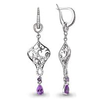 Серьги, артикул LV4451604А, серебро