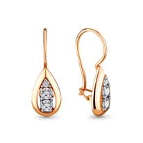 Серьги, золото, артикул LV46686