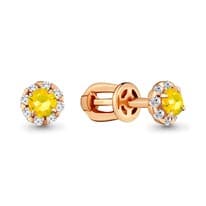 Серьги, артикул LV41038Е, золото