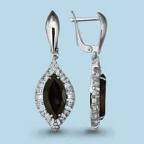 Серьги из серебра, артикул LV4443701А