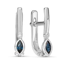 Серьги из белого золота с сапфиром V21422510300