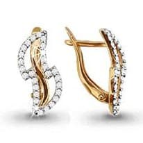 Серьги из золота, артикул LV41299А