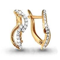 Серьги, артикул LV41298А, золото