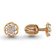 Серьги, артикул LV40608, золото