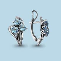 Серьги, серебро, артикул LV4411302