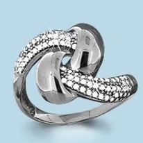 Кольцо, серебро, артикул LV63380А