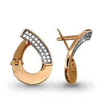 Серьги, артикул LV41724А, золото