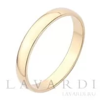Обручальное кольцо золото 3 мм 21 размер