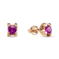 Серьги из красного золота с рубином V44771501200