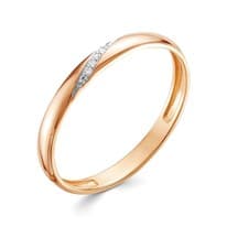 Кольцо помолвочное из красного золота с бриллиантом V70331510100_PM