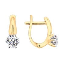 Серьги из серебра со Swarovski Zirconia