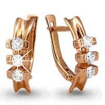 Серьги из золота, артикул LV42003