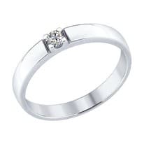 Кольцо из серебра со Swarovski Zirconia