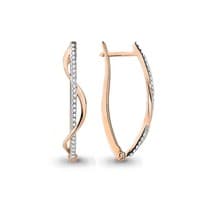 Серьги, артикул LV45570А, золото
