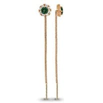 Серьги, золото, артикул LV41024Г
