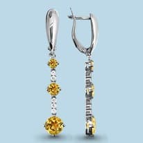 Серьги из серебра, артикул LV4410806А