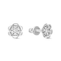 Серьги из белого золота с бриллиантом V40652510000
