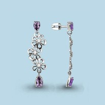 Серьги из серебра, артикул LV4450404А