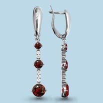 Серьги, артикул LV4410803А, серебро