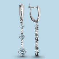 Серьги из серебра, артикул LV4410802А