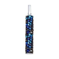 Подвеска из серебра с синими кристаллами Swarovski