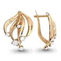 Серьги из золота, артикул LV41505