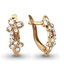 Серьги, артикул LV41157А, золото