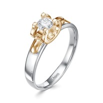 Кольцо из белого золота с бриллиантом V17762530000