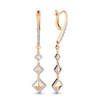 Серьги, золото, артикул LV46274А