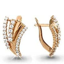 Серьги из золота, артикул LV41019А