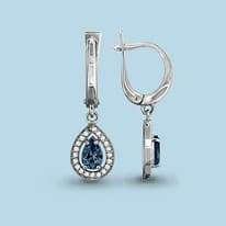 Серьги, серебро, артикул LV4410208А