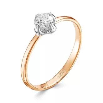 Кольцо V13461510000 из красного золота с бриллиантом