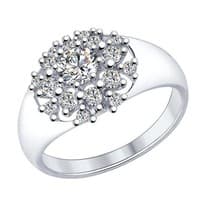 Кольцо из серебра со Swarovski Zirconia