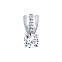 Подвеска из серебра со Swarovski Zirconia