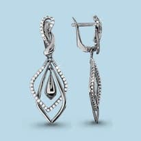 Серьги из серебра, артикул LV42488А