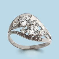 Кольцо из серебра, артикул LV66163