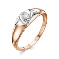 Кольцо из красного золота с бриллиантом V17651510000