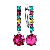 Серьги с кристаллами Swarovski