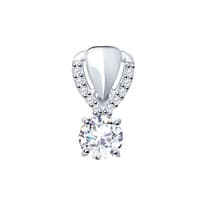 Подвеска из серебра со Swarovski Zirconia