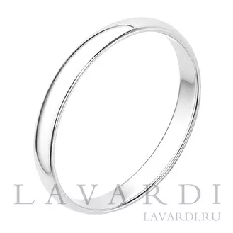 Серебряное обручальное кольцо 2,5 мм